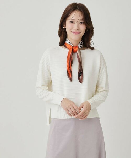 COUP DE CHANCE / クードシャンス バンダナ・スカーフ | ミモード・ミニプリーツ／幾何学柄／ミニスカーフ | 詳細4