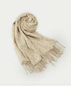 COUP DE CHANCE / クードシャンス マフラー・ショール・スヌード・ストール | レオパード柄ストール／フリンジストール