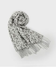 COUP DE CHANCE / クードシャンス マフラー・ショール・スヌード・ストール | レオパード柄ストール／フリンジストール