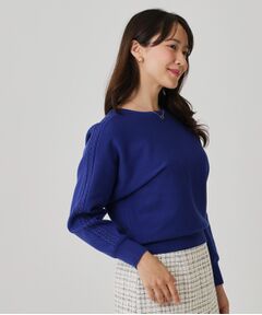 COUP DE CHANCE / クードシャンス ニット・セーター | 【手洗い可】ケーブルとビーズの袖デザインニットトップス