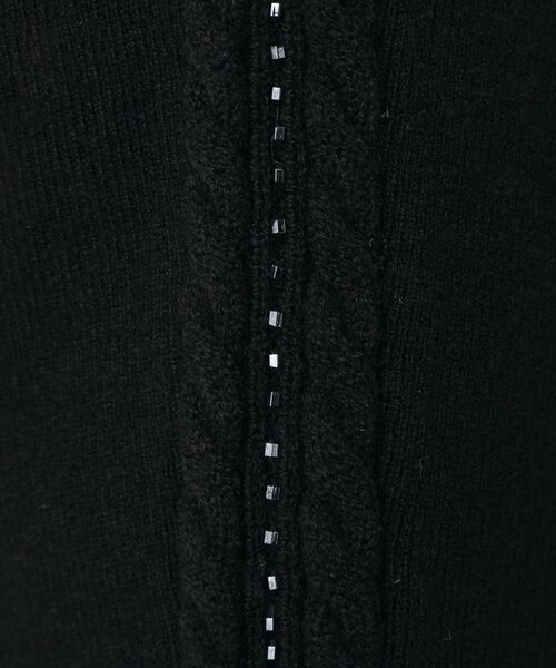 COUP DE CHANCE / クードシャンス ニット・セーター | 【手洗い可】ケーブルとビーズの袖デザインニットトップス | 詳細14