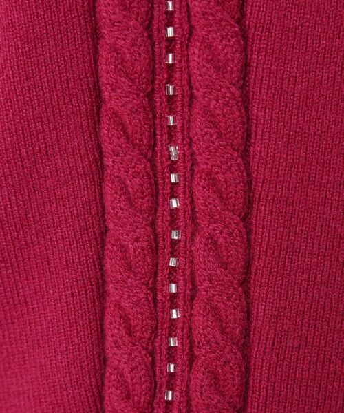 COUP DE CHANCE / クードシャンス ニット・セーター | 【手洗い可】ケーブルとビーズの袖デザインニットトップス | 詳細18