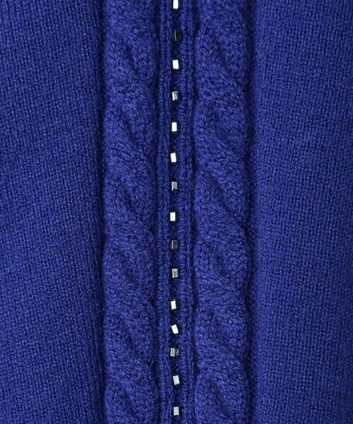 COUP DE CHANCE / クードシャンス ニット・セーター | 【手洗い可】ケーブルとビーズの袖デザインニットトップス | 詳細22