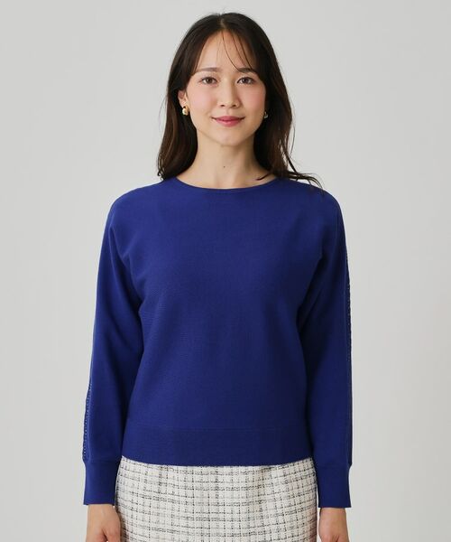 COUP DE CHANCE / クードシャンス ニット・セーター | 【手洗い可】ケーブルとビーズの袖デザインニットトップス | 詳細24