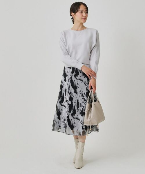 COUP DE CHANCE / クードシャンス ニット・セーター | 【手洗い可】ケーブルとビーズの袖デザインニットトップス | 詳細9