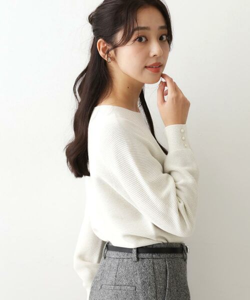 COUP DE CHANCE / クードシャンス ニット・セーター | 【手洗い可／日本製／ホールガーメント】ラメ混ドルマンニットトップス | 詳細25