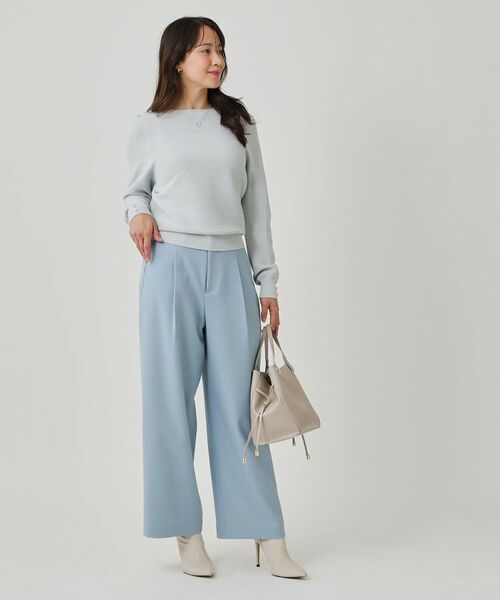 COUP DE CHANCE / クードシャンス ニット・セーター | 【手洗い可／日本製／ホールガーメント】ラメ混ドルマンニットトップス | 詳細3