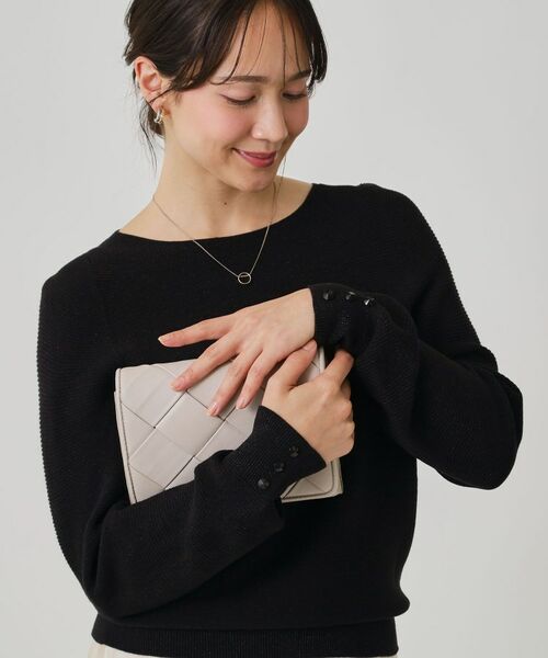 COUP DE CHANCE / クードシャンス ニット・セーター | 【手洗い可／日本製／ホールガーメント】ラメ混ドルマンニットトップス | 詳細5