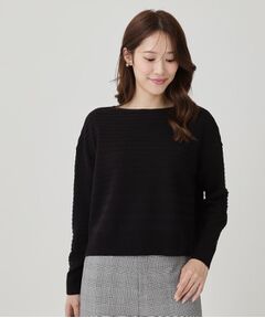 COUP DE CHANCE / クードシャンス ニット・セーター | 【手洗い可／日本製】地柄ボーダーのニットトップス