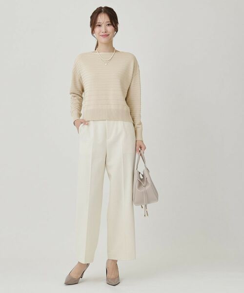 COUP DE CHANCE / クードシャンス ニット・セーター | 【手洗い可／日本製】地柄ボーダーのニットトップス | 詳細10