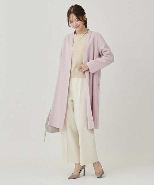 COUP DE CHANCE / クードシャンス ニット・セーター | 【手洗い可／日本製】地柄ボーダーのニットトップス | 詳細11