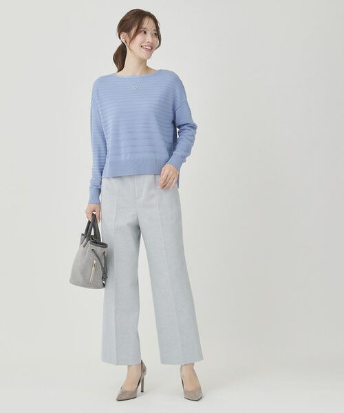 COUP DE CHANCE / クードシャンス ニット・セーター | 【手洗い可／日本製】地柄ボーダーのニットトップス | 詳細18