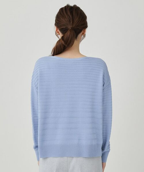 COUP DE CHANCE / クードシャンス ニット・セーター | 【手洗い可／日本製】地柄ボーダーのニットトップス | 詳細23