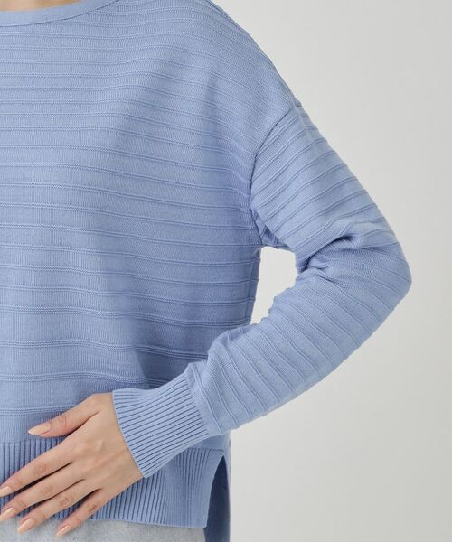 COUP DE CHANCE / クードシャンス ニット・セーター | 【手洗い可／日本製】地柄ボーダーのニットトップス | 詳細25