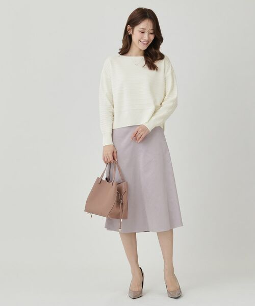 COUP DE CHANCE / クードシャンス ニット・セーター | 【手洗い可／日本製】地柄ボーダーのニットトップス | 詳細3