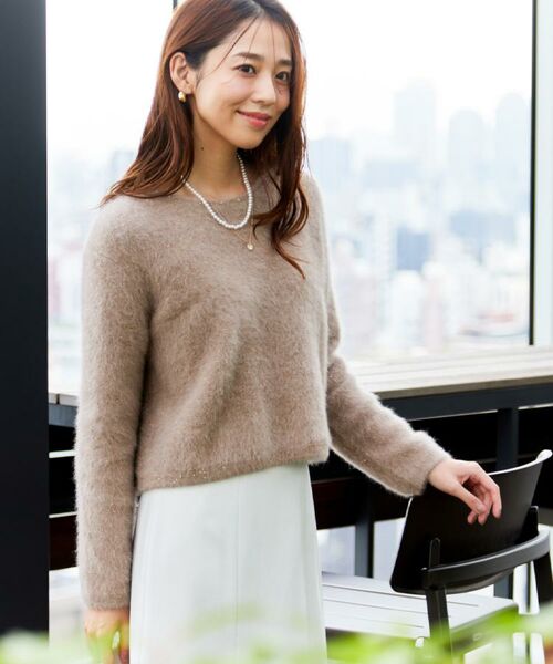 COUP DE CHANCE / クードシャンス ニット・セーター | 【フォックス混/軽い着心地】ショート丈ニットトップス | 詳細19