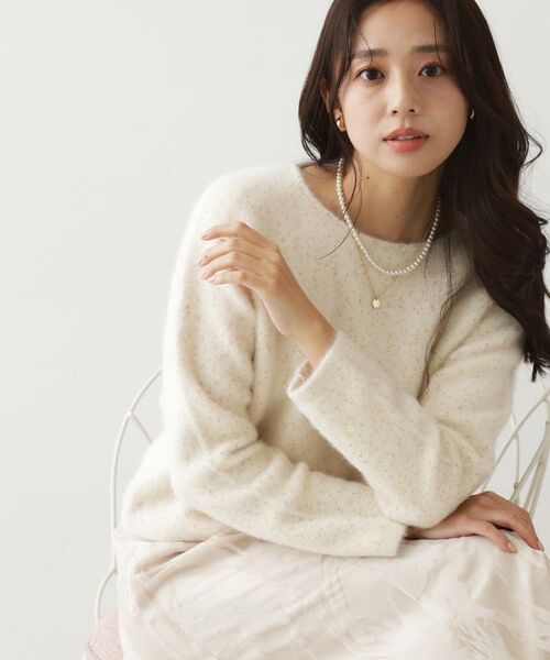 COUP DE CHANCE / クードシャンス ニット・セーター | 【フォックス混/軽い着心地】ショート丈ニットトップス | 詳細24