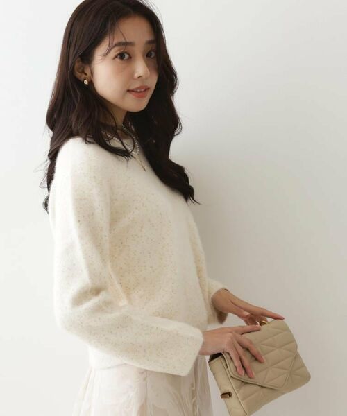 COUP DE CHANCE / クードシャンス ニット・セーター | 【フォックス混/軽い着心地】ショート丈ニットトップス | 詳細25