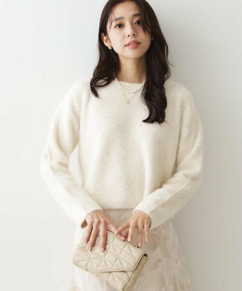 COUP DE CHANCE / クードシャンス ニット・セーター | 【フォックス混/軽い着心地】ショート丈ニットトップス | 詳細27