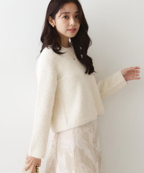 COUP DE CHANCE / クードシャンス ニット・セーター | 【フォックス混/軽い着心地】ショート丈ニットトップス | 詳細28