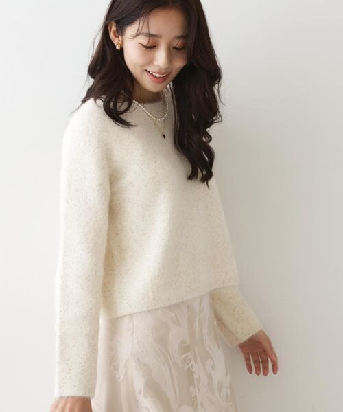 COUP DE CHANCE / クードシャンス ニット・セーター | 【フォックス混/軽い着心地】ショート丈ニットトップス | 詳細29