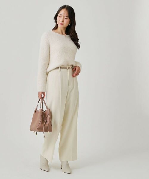 COUP DE CHANCE / クードシャンス ニット・セーター | 【フォックス混/軽い着心地】ショート丈ニットトップス | 詳細3