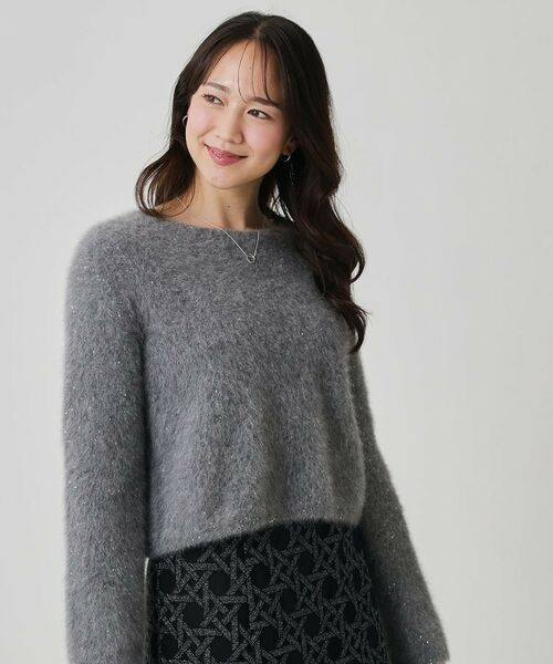 COUP DE CHANCE / クードシャンス ニット・セーター | 【フォックス混/軽い着心地】ショート丈ニットトップス | 詳細5