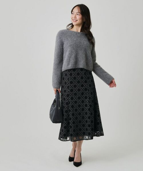 COUP DE CHANCE / クードシャンス ニット・セーター | 【フォックス混/軽い着心地】ショート丈ニットトップス | 詳細6