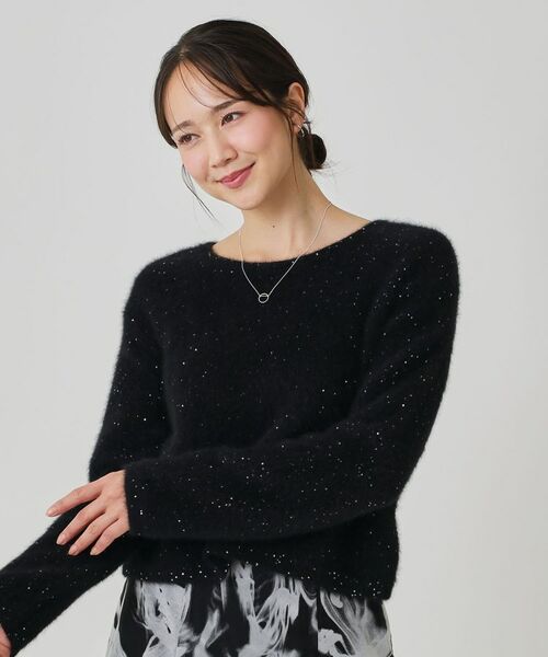 COUP DE CHANCE / クードシャンス ニット・セーター | 【フォックス混/軽い着心地】ショート丈ニットトップス | 詳細9