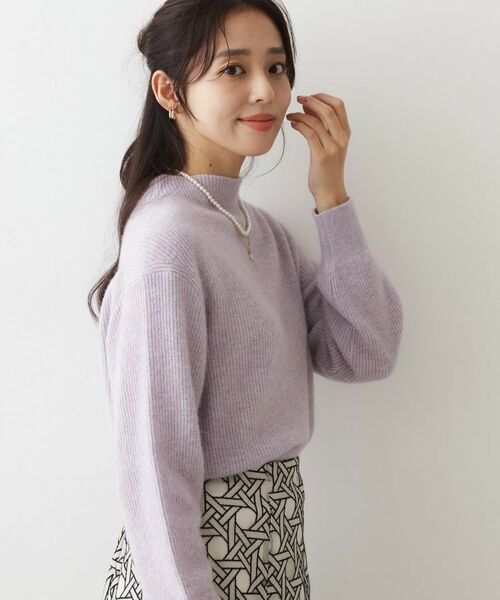 COUP DE CHANCE / クードシャンス ニット・セーター | 【ヘアリー感/軽い】モックネックニット | 詳細15