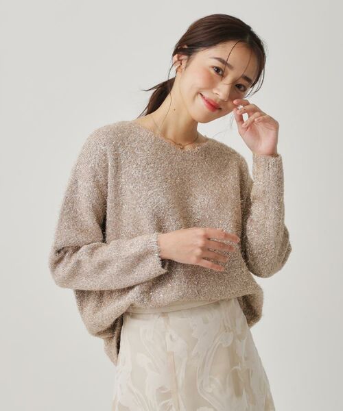 COUP DE CHANCE / クードシャンス ニット・セーター | 【手洗い可】フェザーラメニットトップス | 詳細10