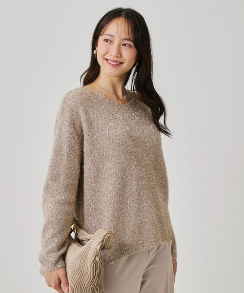COUP DE CHANCE / クードシャンス ニット・セーター | 【手洗い可】フェザーラメニットトップス | 詳細15