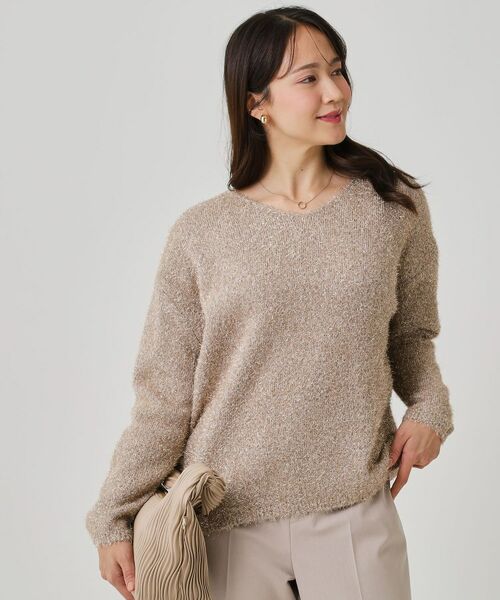 COUP DE CHANCE / クードシャンス ニット・セーター | 【手洗い可】フェザーラメニットトップス | 詳細17