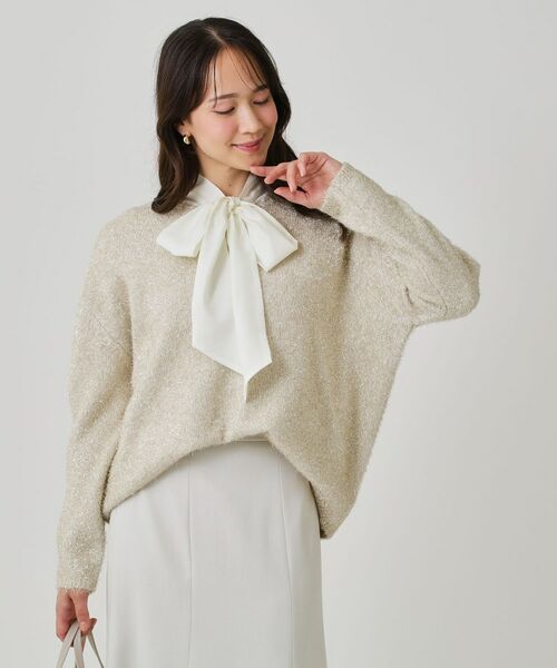 COUP DE CHANCE / クードシャンス ニット・セーター | 【手洗い可】フェザーラメニットトップス | 詳細20