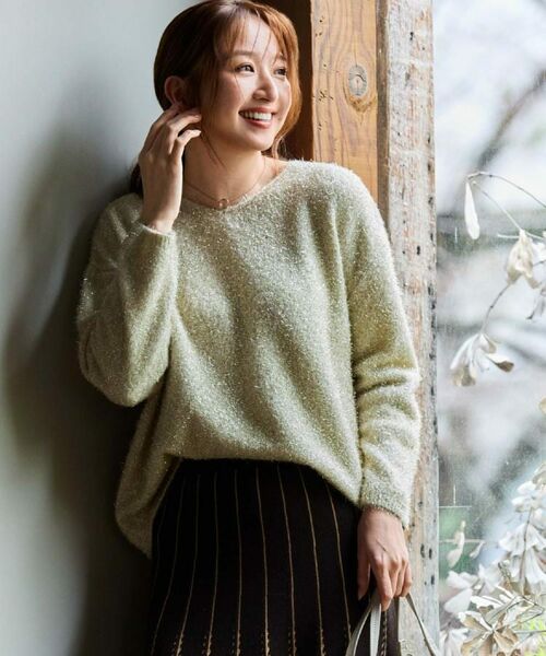 COUP DE CHANCE / クードシャンス ニット・セーター | 【手洗い可】フェザーラメニットトップス | 詳細24