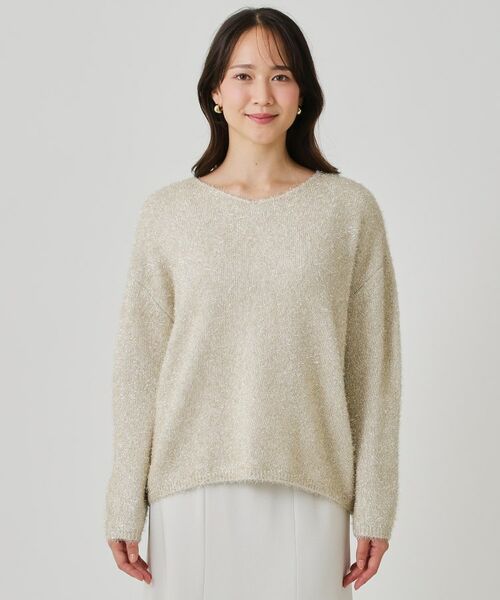COUP DE CHANCE / クードシャンス ニット・セーター | 【手洗い可】フェザーラメニットトップス | 詳細25