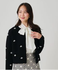 COUP DE CHANCE / クードシャンス カーディガン・ボレロ | 【手洗い可】ビジュー付カーディガン