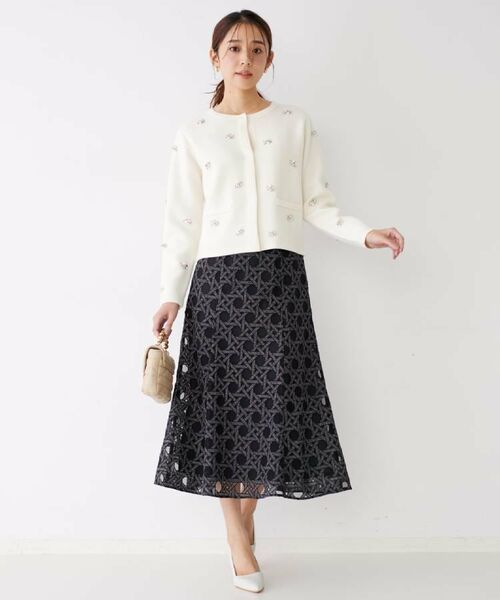 COUP DE CHANCE / クードシャンス カーディガン・ボレロ | 【手洗い可】ビジュー付カーディガン | 詳細17