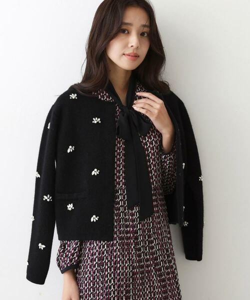 COUP DE CHANCE / クードシャンス カーディガン・ボレロ | 【手洗い可】ビジュー付カーディガン | 詳細19