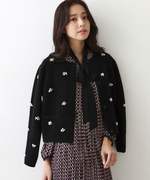 COUP DE CHANCE / クードシャンス カーディガン・ボレロ | 【手洗い可】ビジュー付カーディガン | 詳細20