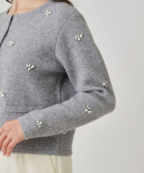 COUP DE CHANCE / クードシャンス カーディガン・ボレロ | 【手洗い可】ビジュー付カーディガン | 詳細28