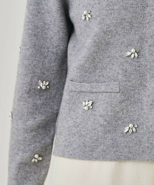 COUP DE CHANCE / クードシャンス カーディガン・ボレロ | 【手洗い可】ビジュー付カーディガン | 詳細29