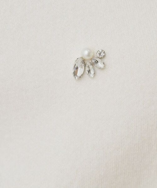 COUP DE CHANCE / クードシャンス カーディガン・ボレロ | 【手洗い可】ビジュー付カーディガン | 詳細4