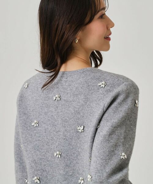 COUP DE CHANCE / クードシャンス カーディガン・ボレロ | 【手洗い可】ビジュー付カーディガン | 詳細6