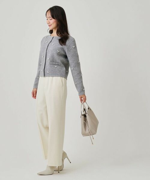 COUP DE CHANCE / クードシャンス カーディガン・ボレロ | 【手洗い可】ビジュー付カーディガン | 詳細7