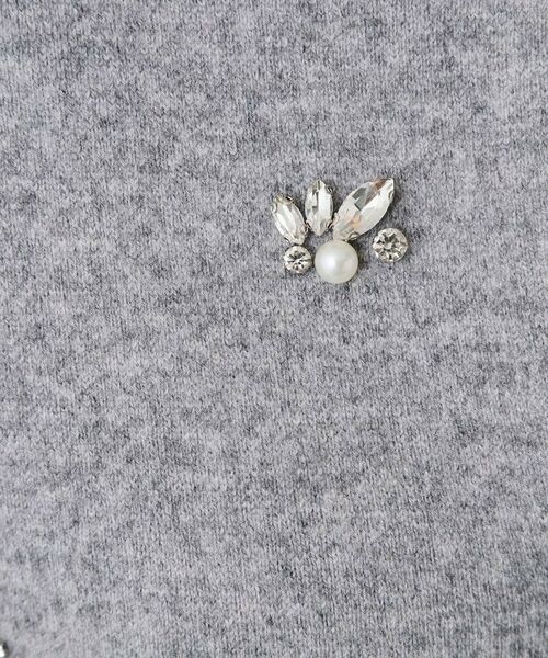 COUP DE CHANCE / クードシャンス カーディガン・ボレロ | 【手洗い可】ビジュー付カーディガン | 詳細8