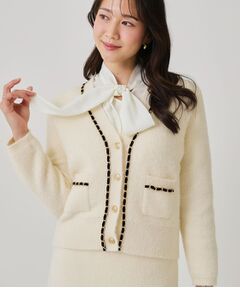 COUP DE CHANCE / クードシャンス カーディガン・ボレロ | 【手洗い可／セットアップ可】チェーンブレード付カーディガン