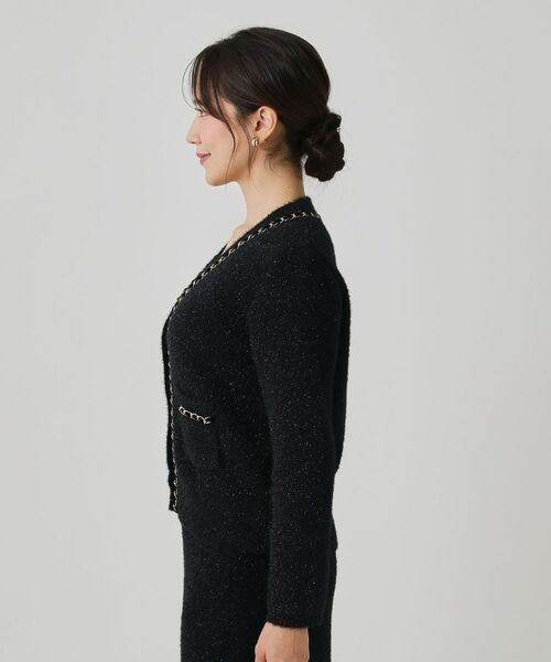 COUP DE CHANCE / クードシャンス カーディガン・ボレロ | 【手洗い可／セットアップ可】チェーンブレード付カーディガン | 詳細11