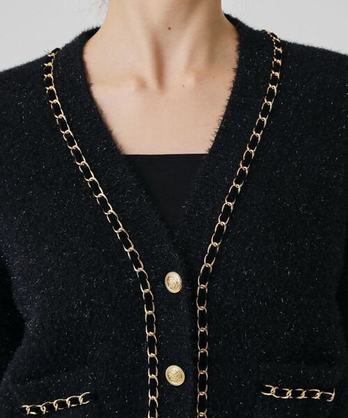 COUP DE CHANCE / クードシャンス カーディガン・ボレロ | 【手洗い可／セットアップ可】チェーンブレード付カーディガン | 詳細13