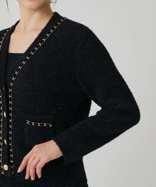 COUP DE CHANCE / クードシャンス カーディガン・ボレロ | 【手洗い可／セットアップ可】チェーンブレード付カーディガン | 詳細14